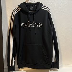 Adidas‎ black and white hoodie L